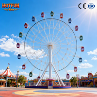 Équipement de grande roue de 38 m pour parcs d'attractions, fabricants de grandes roues, grande roue géante, attraction de fête foraine en plein air