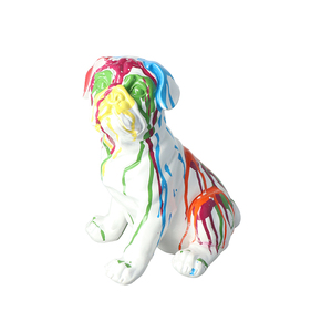 Escultura de Perro <span class=keywords><strong>Bulldog</strong></span> Francés de Resina Pintada a Mano con Tinta Estilo Europeo-<span class=keywords><strong>Americano</strong></span>, Tamaño Real, Personalizada - Product Image 1