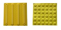 Indicateurs de surface tactiles en caoutchouc : Dômes coupés et dalles directionnelles pour la sécurité des piétons aveugles – Revêtement de sol tactile