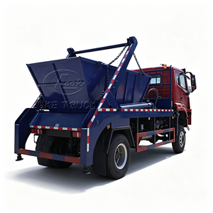 SINOTRUK Heavy Duty Roll Off Garbage Truck Diesel Engine Blue Hydraulic Skip <b>Bin</b> Loader Waste Removal Vehicle - Product Image 4