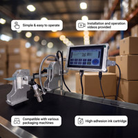 Nouvelle machine d'impression jet d'encre pour bouteilles en verre, tissu, métal, acier, carton, avec code QR, logo, marque, étiquette, numéros, ligne de production, date et code de lot