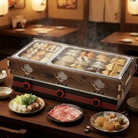 Machine à cuisiner Oden professionnelle en acier inoxydable robuste à gaz, avec réduction du bruit, équipement de restauration commerciale