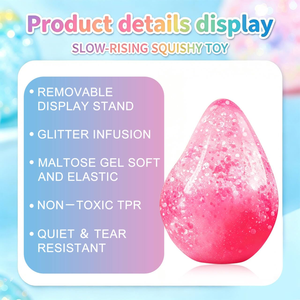 NeeDohd Style Dream Drop Silicone & TPE Squishy <b>Fidget</b> Toy for Adults-Water Drop Squeeze Stress Relief Sensory Toy - Product Image 4