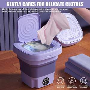 8-liter <b>Mini</b> Portable Folding Washing Machine, Equipped with Fully Automatic, Semiautomatic, Rotary Drying, - Product Image 2
