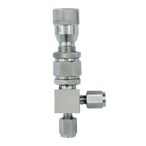 วาล์วควบคุมการไหลของน้ำและแก๊ส สแตนเลส แบบข้อต่อสองชั้น วาล์วเข็มควบคุมการไหลแบบละเอียด - Product Image 2