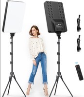 Panneau lumineux LED vidéo 24 pouces, lampe de photographie, lampe de maquillage, lumière vidéo ultra-lumineuse