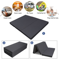 Matelas triple pliant en mousse à mémoire de forme haute densité personnalisé Portable pour canapé pliable de chambre d'amis pour un sommeil confortable