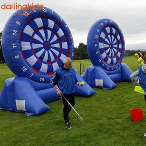 Jeu de tir de football gonflable commercial à louer, cible de fléchettes de football en PVC robuste, jeu de fléchettes de football gonflable personnalisé - Product Image 4