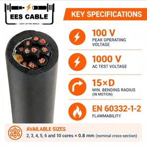 Cable de Telecomunicaciones de PVC YR, 0.6/1kV, Aislamiento de Polivinilcloruro, Conductor de Aluminio, KVV Croacia, EESCABLE - Product Image 4