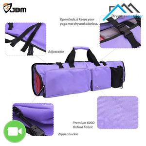 Bolsa para colchoneta de yoga con cremallera completa, de fábrica BSCI, con etiqueta privada personalizada, cremalleras suaves, correa ajustable, tamaño grande. - Product Image 5