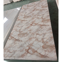 Lámina de PVC Blanca Brillante, Panel de PVC con Efecto Mármol UV para Decoración de Paredes de Gabinetes de Cocina