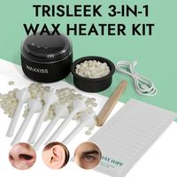 Waxkiss Professional 3-en-1 Mini kit de chauffe-cire pour l'épilation nasale des oreilles et des sourcils