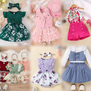 Lotes de Ropa Infantil al por Mayor, Artículos Nuevos a Granel, Vestidos de Verano para Niñas, Entrega Aleatoria - Product Image 2