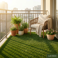 Tapis de gazon synthétique pour toit et patio, qualité professionnelle, 30 mm, non toxique, pour putting green intérieur/extérieur, faible entretien