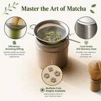 Perles tamisantes et filtrantes pour thé Dingyue Matcha en acier inoxydable 304