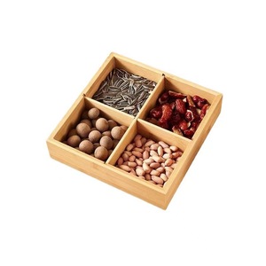 Caja compartimentada para frutos secos, caja de exhibición para bodas, caja de madera para dulces y postres con empaque individual, caja de madera retro - Product Image 2