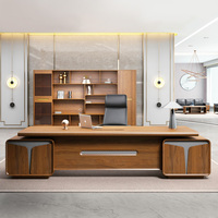 Escritorio Ejecutivo de Madera Sólida de Lujo Italiano Moderno, Ecológico, Fácil de Montar, Ligero, para Uso Comercial, Muebles de Oficina