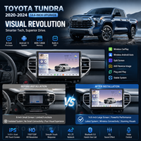 Écran stéréo HD RoadNavi de 14,6 pouces, navigation Android pour Toyota Tundra 2020-2024, lecteur multimédia vidéo, CarPlay sans fil, GPS