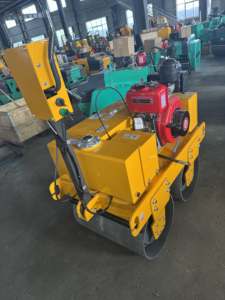 Super Promotions FVR-600D Professional Honda Engine 500kg 800kg <b>Small</b> Walk Behind Double Drum Vibratory Steel Road <b>Roller</b> - Product Image 5