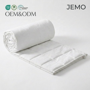 <span class=keywords><strong>Couverture</strong></span> <span class=keywords><strong>lestée</strong></span> sensorielle lourde JEMO avec logo personnalisé, blanche, 10 kg, pour l'anxiété et l'autisme, avec billes de verre – Fabricant - Product Image 1