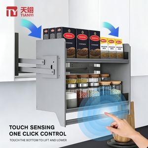 TIANYI <b>Kitchen</b> Elevator System Tall Cabinet Lift Basket Glass Electronic Lifting Storage Basket Electric <b>Hardware</b> for <b>Kitchen</b> - Product Image 3