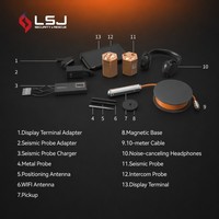 Détecteur Sismique Sans Fil WiFi à Sonde Multi-Capteurs, Étanchéité IP67, Haute Précision 1%, Communication 80m, Écran 8 Pouces