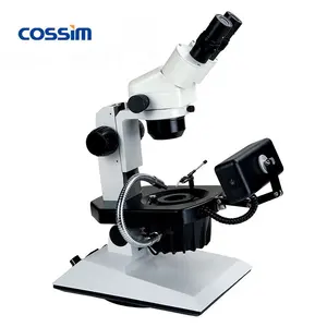 VGM550A 10X ~ 40X द्विनेत्री मणि स्टीरियो गहने जेमोलॉजिकल माइक्रोस्कोप आभूषण माइक्रोस्कोप के साथ आधार खड़े