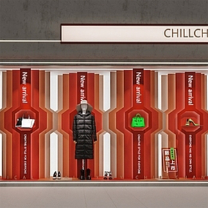 Modello di figura geometrica in fibra di vetro per la decorazione del negozio di marca - Product Image 2