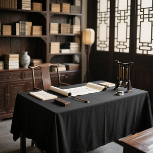 Bán Buôn Hiện Đại Vuông Satin Khăn Trải Bàn Nhăn-Miễn Phí Dệt Polyester Bìa Cho Nhà Tiệc Bụi-Cho Khách Sạn Nhà Hàng - Product Image 3