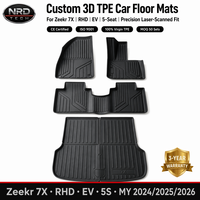 Tapis de voiture TPE pour ZKR-Zeekr 7X-RHD-EV-5S_2024 I Imperméable I Ensemble complet + Tapis de coffre OEM/ODM DDP Livraison rapide |   CE ISO9001 HAPTEST