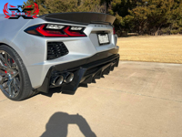 Diffuseur arrière en fibre de carbone sèche C8 pour Chevrolet Corvette C8, kit carrosserie pour pare-chocs arrière