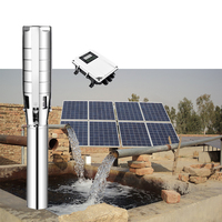 Pompe solaire immergée haute pression OEM avec impeller en acier inoxydable de 6 pouces AC/DC