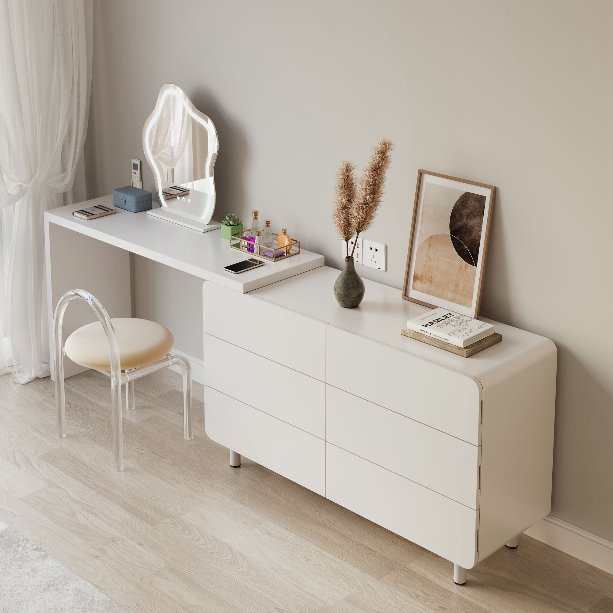 pink vanity table min order 1