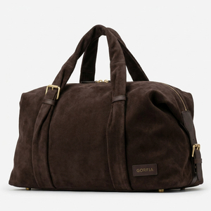 Suede Travel Duffle Bag Large Capacity Weekender Bag Soft Overnight Carry Bag For Business Travel Daily Use - Product Image 2
