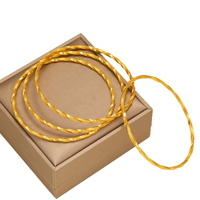 G4250 Vente en gros de bracelets torsadés classiques plaqués or Bijoux de mariage fins pour femmes Cadeau