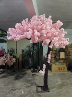 Op maat gemaakte verlengde kersenbloesemboom bruiloft roze witte kunstmatige kersenbloesemboom voor binnen- en buitendecoratie