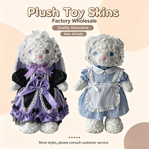 Peluche personnalisable en stock, lapin et ours à remplir soi-même, rembourrage en coton PP, 30x20x12cm, animal en peluche non rembourré, unisexe, 200g - Product Image 3