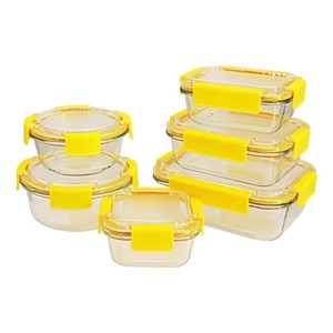 Juego de Recipientes para Llevar Comida Caliente Hokoo, de Vidrio Borosilicato, Libres de BPA, Aptos para Microondas, Lavavajillas y Apilables - Product Image 6