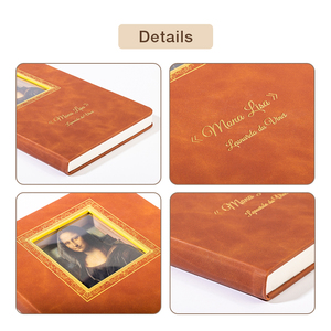 Carnet de notes A5 personnalisé en cuir PU avec logo 3D, papier thermique, gravure, journal, fournitures scolaires, cadeau pour les étudiants et les professionnels - Product Image 2