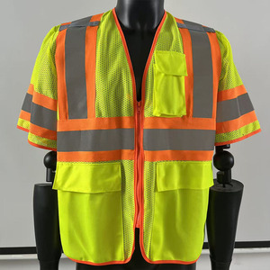 Chaleco de Seguridad Reflectante de Manga Larga para Carreteras con Tiras de Seguridad/Ropa de Trabajo de Ingeniería de Construcción - Product Image 4