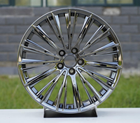 Jantes en alliage Flow Formed multi-rayons de 18, 19, 20 pouces, nouvelles, 25 mm, noir chromé, SBC pour Mercedes, pour S Maybach