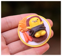 Groothandel Realistische Miniatuur Hars Eigeel 3D Flatback Charms Poppenhuis Eten Kinder Speelhuis Speelgoed Taart Brood Winkel Decoratie