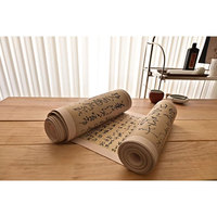 Mini kit de calligraphie portable, idéal pour la méditation en extérieur et l'art, léger et sans dégâts pour les voyages