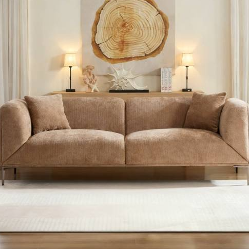 Camello + Marrón + Tela + 3 Plazas