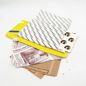 <b>GreaseProof</b> Coated PE Single Side Custom Printed Thick Soft Specialty <b>Paper</b> Fast Food Wrapping - Product Image 3