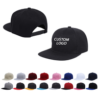 Gorra de Béisbol Deportiva de Lona a Cuadros con Bordado 3D de Logotipo Personalizado, 100% Algodón, Visera Plana