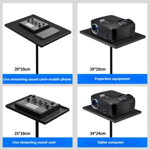 Mini support de rangement réglable en métal, <span class=keywords><strong>trépied</strong></span> vertical, plateau de bureau, écrou, support de projecteur, capacité de charge de 50kg - Product Image 6