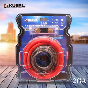 ชุดอุปกรณ์เครื่องขยายเสียงติดรถยนต์ KUERL สายไฟทองแดงหุ้มอะลูมิเนียม 2GA สำหรับเชื่อมต่อเครื่องขยายเสียงในรถยนต์ - Product Image 3