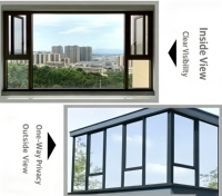 Verre unidirectionnel transparent pour la protection de la vie privée et la décoration des appartements