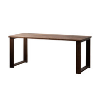 Table à manger en bois massif MCM, bureau de conférence moderne en noyer organique, planche longue de luxe pour projet de designer